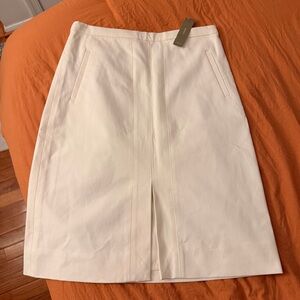 J. Crew Classic White Skirt
